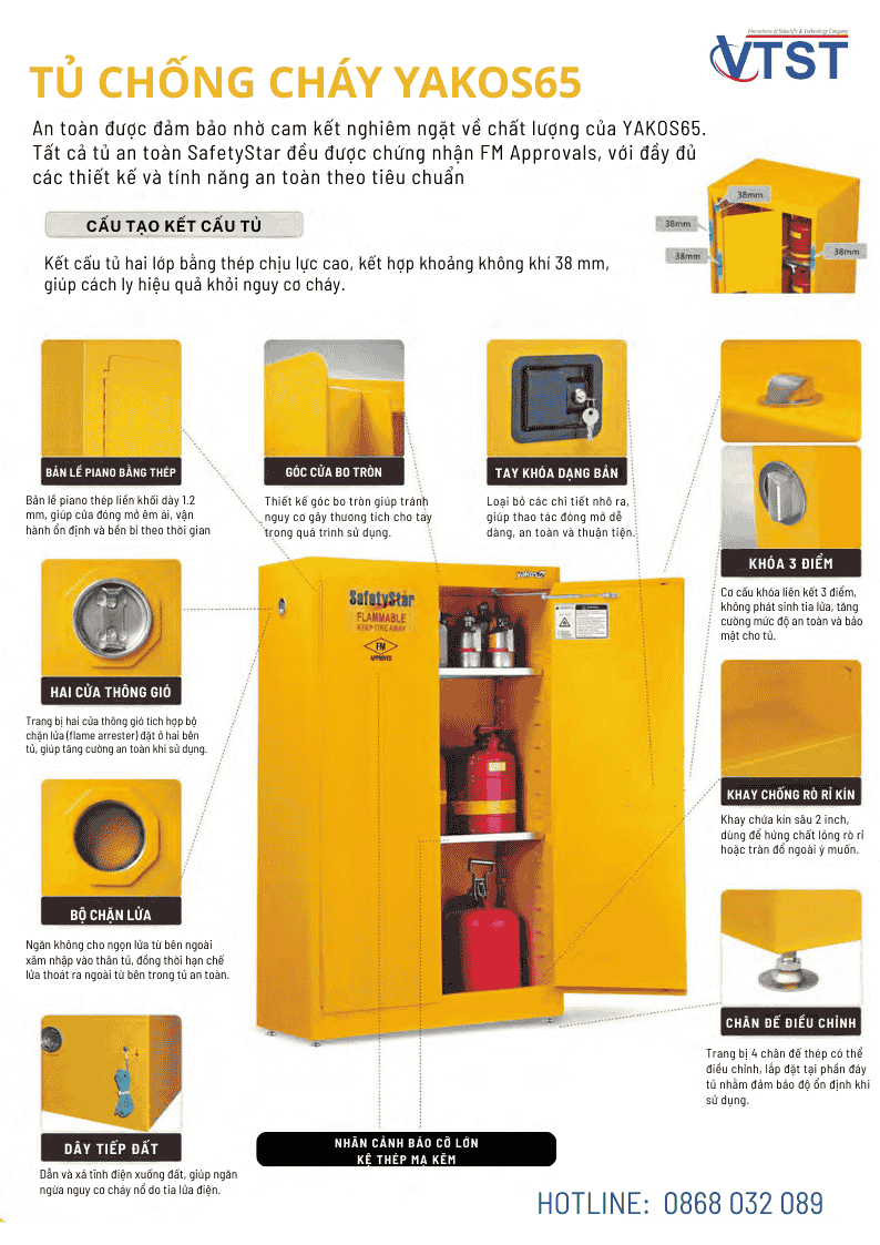 kết cấu tủ chống cháy